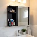 Ver mais imagens de Armário para Banheiro 1 Porta com Espelho Branco