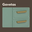 Ver imagem 6 de Cozinha Compacta de Aço 6 Portas 3 Vid 2 Gavetas Verde Bertolini