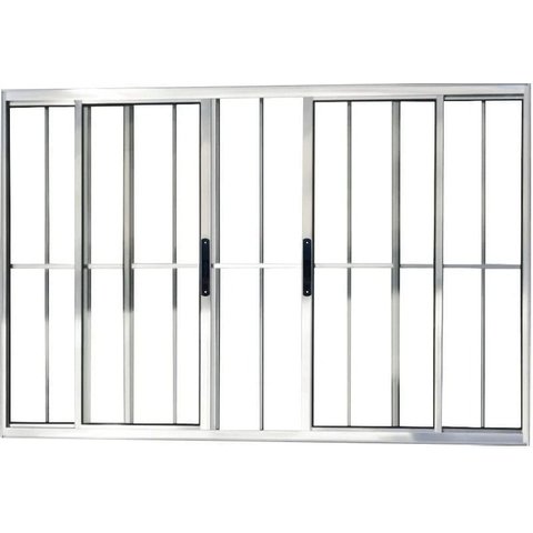 Vitro de Aluminio 4 Folhas com Grade Linha Premium:1,20 X 2,00/brilhante