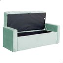 Ver imagem 3 de Calçadeira de Sapatos Baú Estofada 140 Cm Casal Veludo Emma