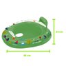 Boia Inflavel Bote com Fralda Assento Infantil Bebe Flutuador Praia Piscina Clube Verão Ferias Prese - 3