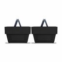 Ver imagem 1 de Kit - 10 Cestos Compras Plástica D100 Cód. 3000 Preto - Della Plast