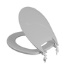 Kit 02 Tampa Vaso Assento Sanitário Universal Oval Celite Icasa Logasa Deca Cor Cinza Astra Assento  - 4