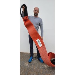 Cinta para Elevação de Carga 15 ton x 4 mts Fator Segurança 7:1 - 300mm Laranja Normatizada NBR - 2