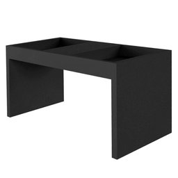 Mesa Apoio Lateral Sofá Ou Cama Book Preto Caemmun - 3
