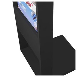 Mesa Apoio Lateral Sofá Ou Cama Book Preto Caemmun - 4