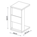 Ver imagem 6 de Mesa Apoio Lateral Sofá Ou Cama Book Preto Caemmun