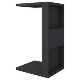 Mesa Apoio Lateral Sofá Ou Cama Book Preto Caemmun - 2