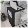 Mesa Apoio Lateral Sofá Ou Cama Book Preto Caemmun - 5
