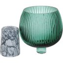 Ver imagem 2 de BERETTA CENTRO MESA 22x15x15cm VIDRO VERDE COM PÉ
