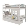 Beliche Infantil com Janela e Gavetas Madeira Maciça Branco Housin - 2