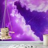 Papel de Parede céu nuvem lilás - 2