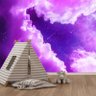 Papel de Parede céu nuvem lilás - 1