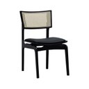 Ver imagem 4 de Kit 2 Cadeiras Apollo Madeira Maciça Encosto Telinha Assento Anatômico Estofado Corano