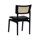 Ver imagem 5 de Kit 2 Cadeiras Apollo Madeira Maciça Encosto Telinha Assento Anatômico Estofado Corano