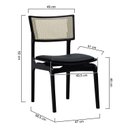 Ver imagem 3 de Kit 2 Cadeiras Apollo Madeira Maciça Encosto Telinha Assento Anatômico Estofado Corano