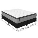Ver imagem 5 de Cama Box King Gazin Molas Ensacadas Tower Hf 193x77cm