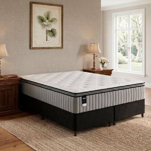 Cama Box King Gazin Molas Ensacadas Tower Hf 193x77cm