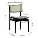 Ver imagem 3 de Kit 2 Cadeiras Apollo Madeira Maciça Encosto Telinha Assento Anatômico Estofado Linho