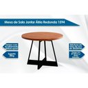 Ver imagem 2 de Conjunto: Mesa de Cozinha Átria 1594 Aço C/ Tampo Madeirado 100cm e 4 Cadeiras Lou Rose/freijó/