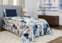 Ver imagem 3 de Kit 2 Pçs Colcha Solteiro Beleza Estampado: Azul