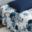 Ver imagem 4 de Kit 2 Pçs Colcha Solteiro Beleza Estampado: Azul