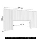 Ver imagem 5 de Cabeceira Casal e Queen Painel Ripado 241cm Palmeira Nature L06 - Mpozenato