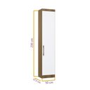 Ver imagem 3 de Guarda Roupa Dormitório Modulado Paris Módulo Sapateira 50 cm - Luciane 335:Avelã e Rosa