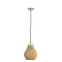 Ver imagem 1 de Pendente Skylight Sky-4049 Ôtaki Ø20cm Rattan 3m D/cabo Rattan e Canopla de Madeira 1xe27