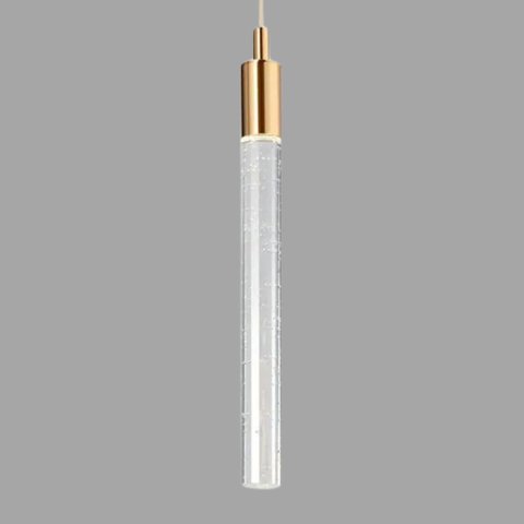 Pendente Empire Redondo de Cristal Dourado 30cm Led 7w 3000k 4000k 6500k Bivolt para Uso Interno