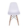 Cadeira Digo.casa Eiffel Polipropileno Branco Base Madeira - 5