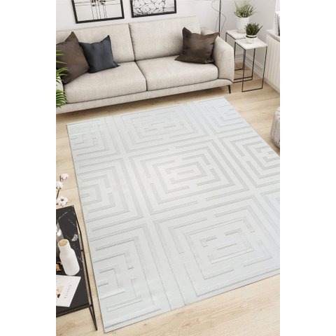Tapete Sala 200x250 Chevron Bege 399