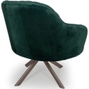 Ver imagem 6 de Kit 02 Poltronas Jade Tressê Giratória Eiffel Champagne Veludo Verde - Nexta Casa