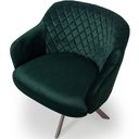 Ver imagem 4 de Kit 02 Poltronas Jade Tressê Giratória Eiffel Champagne Veludo Verde - Nexta Casa