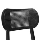 Ver mais imagens de Kit 2 Cadeiras Organik Madeira Maciça Encosto Telinha Assento Estofado Corano