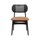 Ver imagem 6 de Kit 2 Cadeiras Organik Madeira Maciça Encosto Telinha Assento Estofado Corano