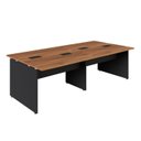 Ver imagem 2 de Plataforma de Trabalho 4 Lugares 2,40m Pé Painel Nogal P F5 Cor:nogal com Preto