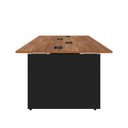 Ver imagem 5 de Plataforma de Trabalho 4 Lugares 2,40m Pé Painel Nogal P F5 Cor:nogal com Preto