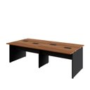 Ver imagem 4 de Plataforma de Trabalho 4 Lugares 2,40m Pé Painel Nogal P F5 Cor:nogal com Preto