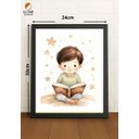 Ver imagem 2 de Quadro Decorativo Quarto Infantil Menino c/Vidro Cor Preto