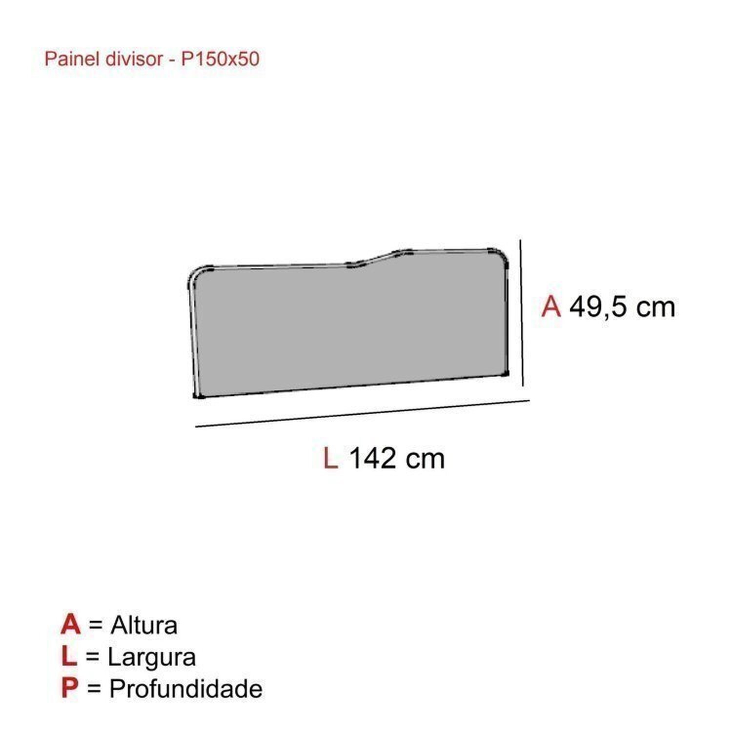 Conjunto Estação de Trabalho 150x150cm 4 Lugares - 5