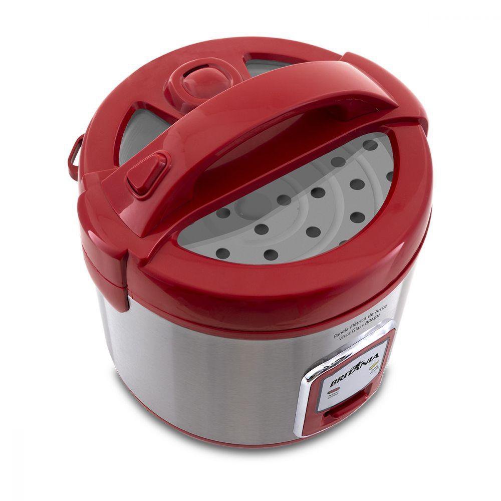 Panela de Arroz Visor Glass 6 Xícaras Britânia 220v - 6