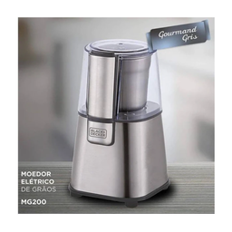Moedor de Grãos Inox Gourmand Gris Black Decker 220w 127v - 5