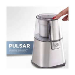 Moedor de Grãos Inox Gourmand Gris Black Decker 220w 127v - 3