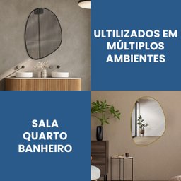 Espelho Decorativo Grande Orgânico 60x80cm - 6