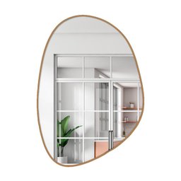 Espelho Decorativo Orgânico 60x80cm para Lavabo, Estúdio, Clínica, Salão, Barbearia, Cabeleireiro - 1