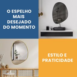 Espelho Decorativo Grande Orgânico 60x80cm - 5