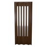 Porta Sanfonada Pvc Translucida 210x120 Marrom - 3