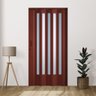 Porta Sanfonada Pvc Translucida 210x120 Marrom - 2