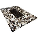Ver imagem 2 de Tapete De Couro Marrom Escuro Degrade 2,00x3,00 Com Bordas
